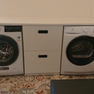 Sahtlitega kapp pesumasinale ja kuivatile
